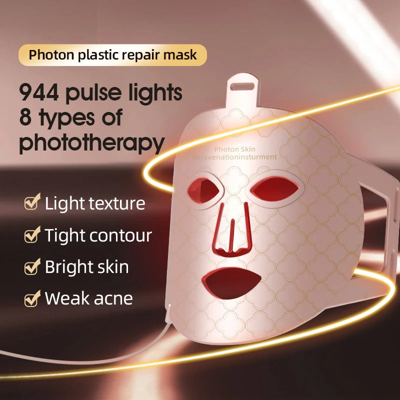8-Color LED Photon Facial Beauty Mask