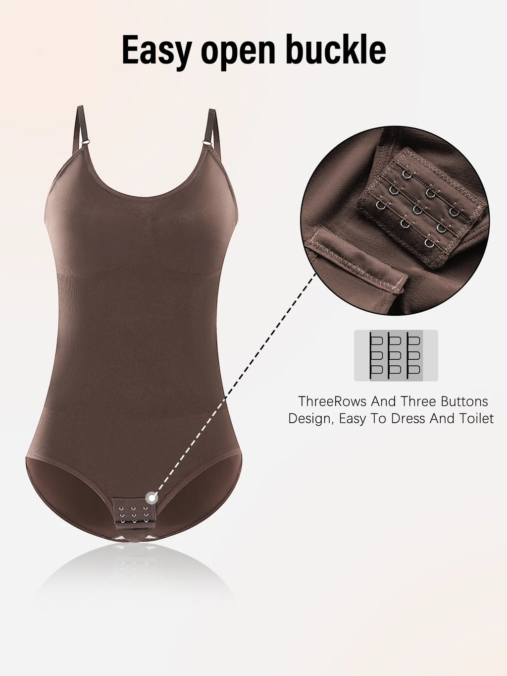 Women’s Seamless Shapewear Bodysuit – Slimming & Butt Lifter