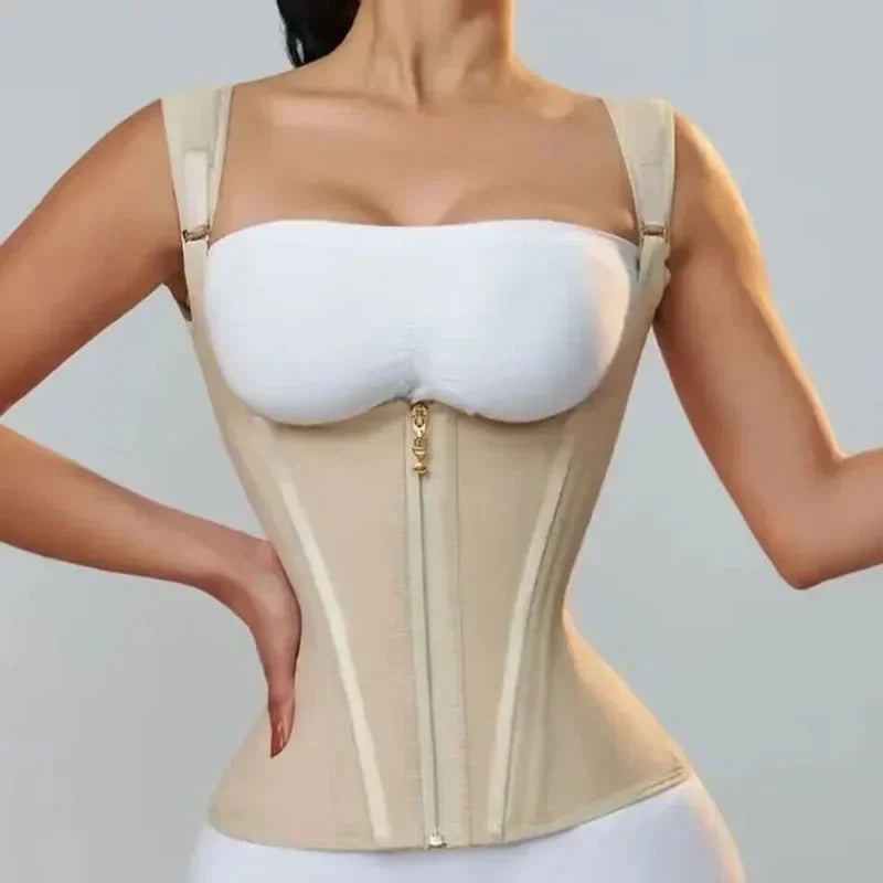 Colombian Body Shaper Vest – Double Compression Waist Trainer
