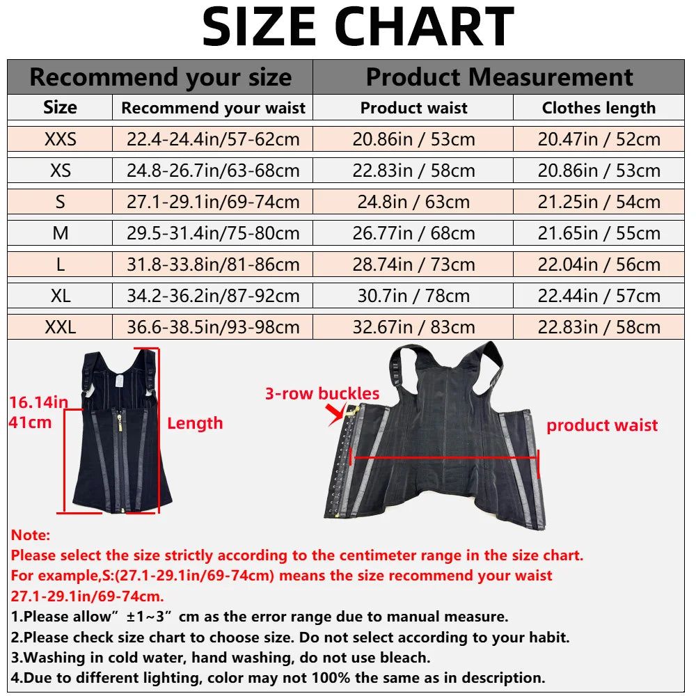 Colombian Body Shaper Vest – Double Compression Waist Trainer