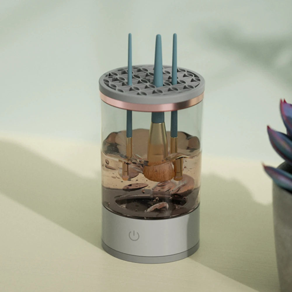 Electric Makeup Brush Cleaner – USB Automatic Rotary Cleaning